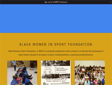 Tablet Screenshot of blackwomeninsport.org